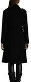 Black Belted Double-Breasted Wool Coat