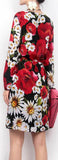 Daisy & Poppy Print Shirt Dress