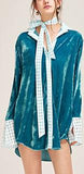 Checkered Velvet Shirt