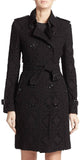 Black Kensington Lace Trench Coat - DESIGNER INSPIRED FASHIONS