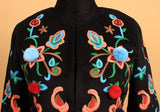 Black Heavily Embroidered Wool-Blend Jacket & Skirt Set - DESIGNER INSPIRED FASHIONS