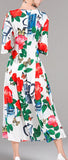 Floral & Pot Printed Dress