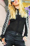 Black Embellished Silk Blouse - DESIGNER INSPIRED FASHIONS
