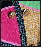Multicolored Jacket & Skirt Set - DESIGNER INSPIRED FASHIONS