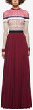 'Bellis' Lace Trim Maxi Dress