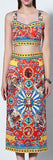 'Carretto' Printed Crop Top and Matching Skirt - DESIGNER INSPIRED FASHIONS