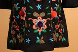 Black Heavily Embroidered Wool-Blend Jacket & Skirt Set - DESIGNER INSPIRED FASHIONS