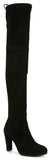 'Highland' Tall Suede Boots - ( Black, Grey, Wine Red, Beige ) - DESIGNER INSPIRED FASHIONS