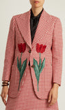 Embroidered Blazer & Mini Skirt Set