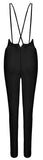 Deep V-Neck Black Stretch Jumpsuit