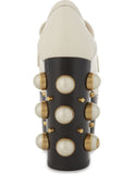 Vegas 125 Pearl Leather High Heeled Loafers