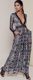 'Juliet' Maxi Dress in Blue - DESIGNER INSPIRED FASHIONS