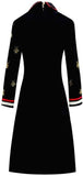 Insect-Embroidered Mini Dress
