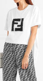 Logo Embellished Tee Shirt