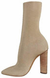 Low Knit Boots-Beige - DESIGNER INSPIRED FASHIONS