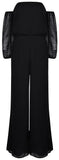 Black Off-the-Shoulder Pantsuit