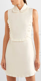 Ruffled Crystal-Collar Dress