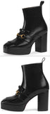 Novel Platform Kiltie Ankle Boot