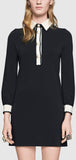 Black & White Long-Sleeve Dress