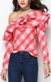 Ruffled Lattice Top