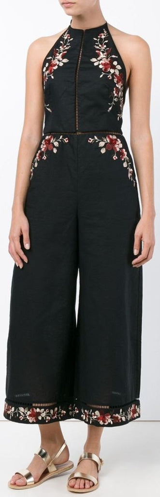 'Sakura' Embroidered Jumpsuit - DESIGNER INSPIRED FASHIONS