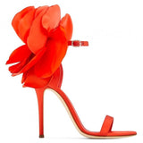 Peony Sandals - Black, Nude/Pink, Red