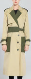 Color-Contrast Trench Coat