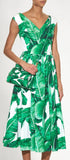 Banana Leaf Print Dress - DESIGNER INSPIRED FASHIONS