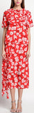 Floral-Print Top and Skirt set with Ruffle-Detail