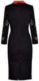Embroidered Fitted Dress