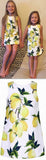 Lemon Print Dress - DESIGNER INSPIRED FASHIONS