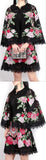 Black Floral Lace Capelet & Mini Skirt - DESIGNER INSPIRED FASHIONS