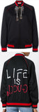 Web Embellished Bomber Jacket