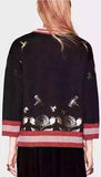 Embellished Sweatshirt in Black - DESIGNER INSPIRED FASHIONS