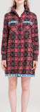 Long Plaid Tweed Shirt