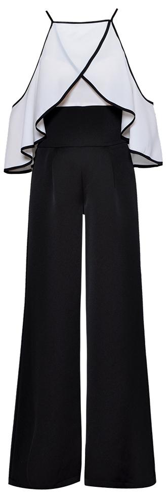 Cross-Over Cold Shoulder Top and High Waist Pant's
