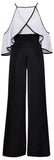 Cross-Over Cold Shoulder Top and High Waist Pant's