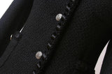 Black Woven Tweed Jacket
