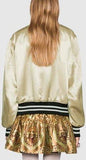 Reversible Sequin Acetate Bomber Jacket