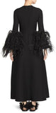 Feather-Trimmed Maxi Dress | DESIGNER INSPIRED FASHIONS