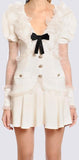 Cady Mini Dress with Lace Sleeves