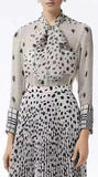 Dalmatian Print Silk Blouse | DESIGNER INSPIRED FASHIONS