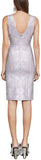 'Annette' Geometric Spliced Grain Dress