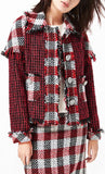 Checkered Tweed Jacket