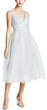 V-Neck Tulle Glitter Gown