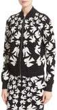 Swallow Jacquard Knit Zip Sweater & Pencil Skirt Set