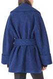 Belted Short Wool Coat