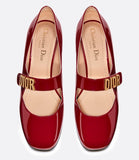 Baby-D Ballet Pump in Red Patent Calfskinrs