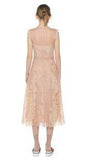 Flower Ramage Lace Dress with Ruffles