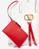 Long Vring Shopping Tote, White